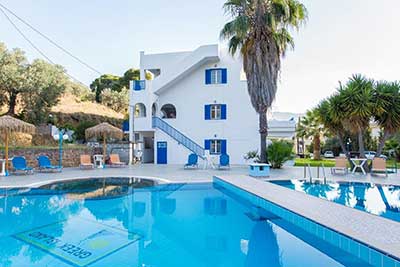 Big swimming pool with jacuzzi